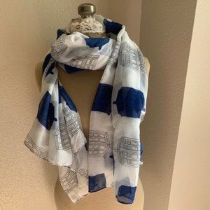 Doctor Who print scarf (new w/o tags)